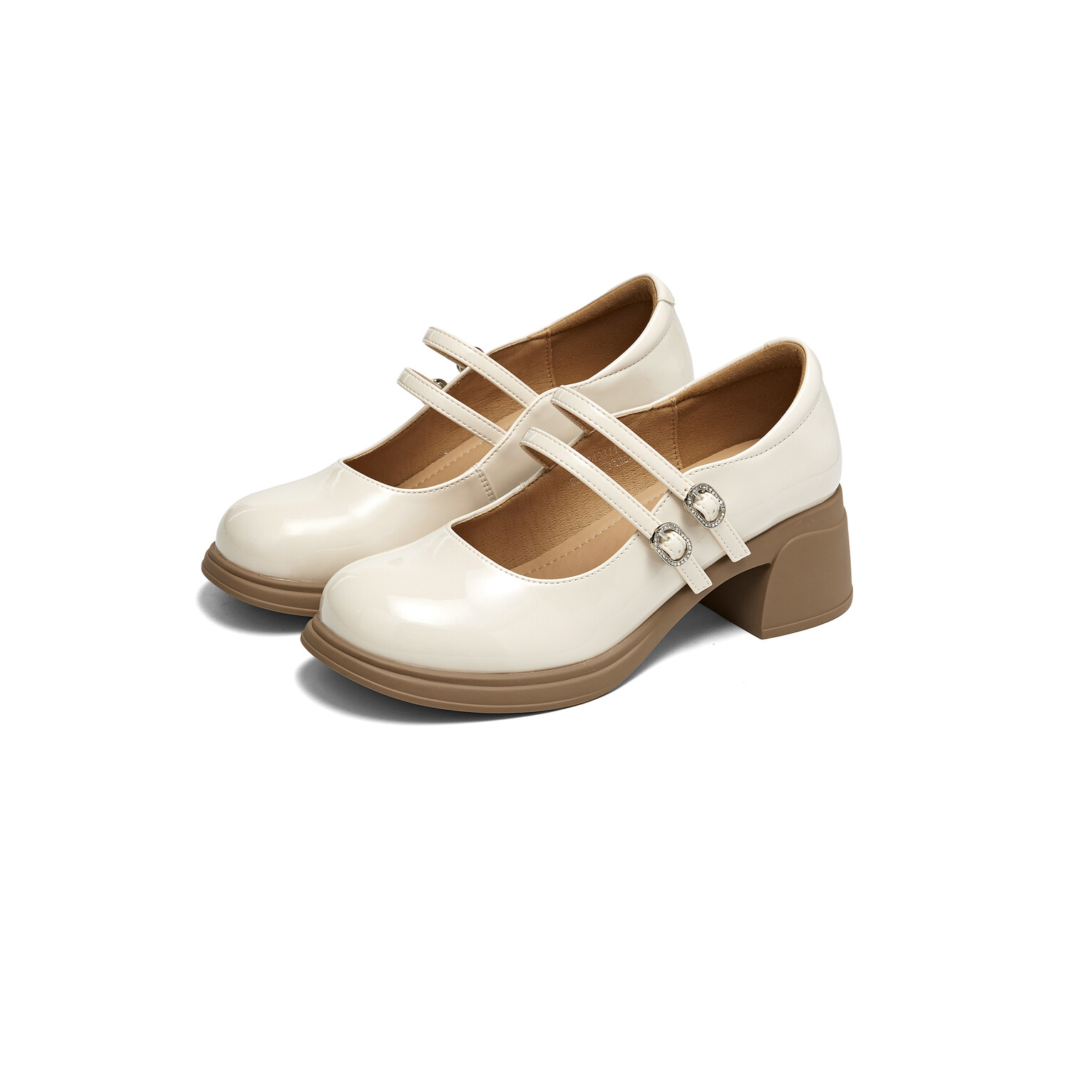 Туфли KEKAFU Mary Jane Shoes Women's, бежевый