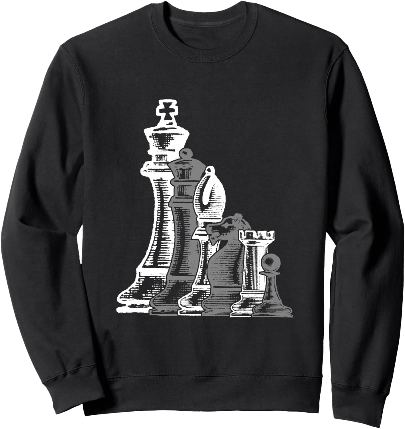 

Шахматная фигура, мат, шахматная доска, ночная пешка, королева, толстовка Schachspieler Brettspiel Taktik Strategie Geschenk, черный