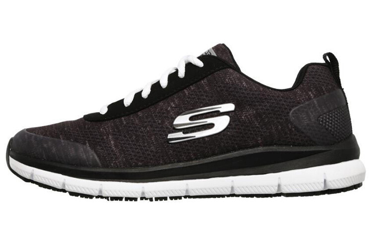 

Кроссовки женские с низким верхом, черные/белые/серые Skechers