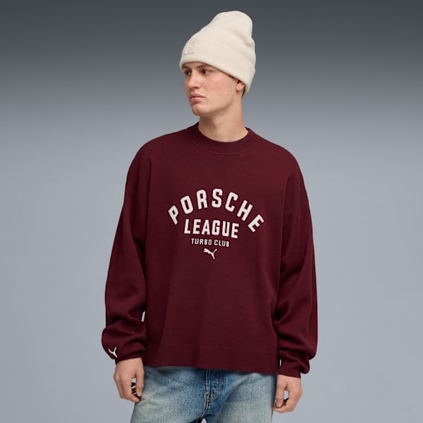 

Мужская толстовка с круглым вырезом Porsche Legacy Puma, красный