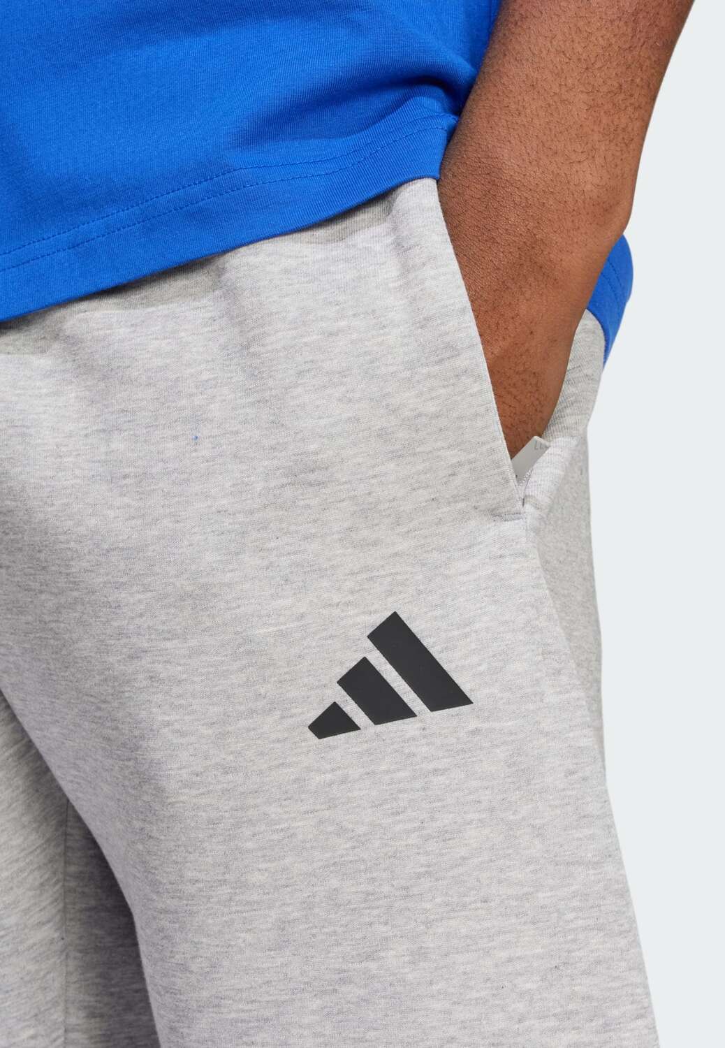 Adidas Sportswear Узкие спортивные штаны 'Future Icons' в крапчатом сером цвете — фото 4