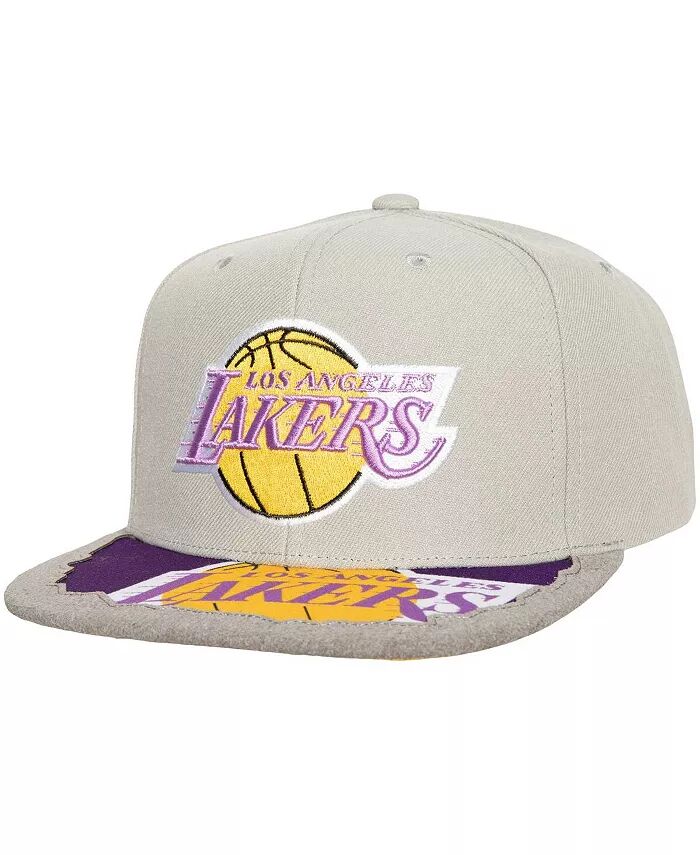 

Мужская серая бейсболка Los Angeles Lakers Munch Time Snapback Mitchell & Ness, серый