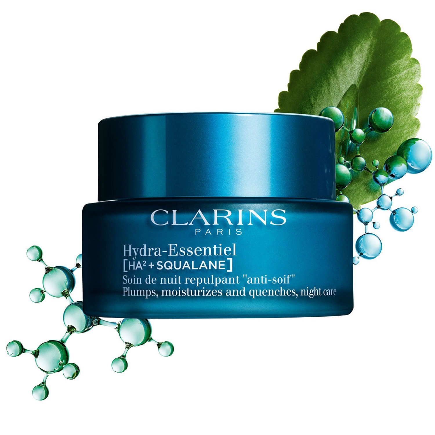Крем для лица Clarins — Hydra-essentiel ha² hydra-essentiel soin de nuit repulpant anti-soif toutes peaux , объем, 50 мл — фото 2