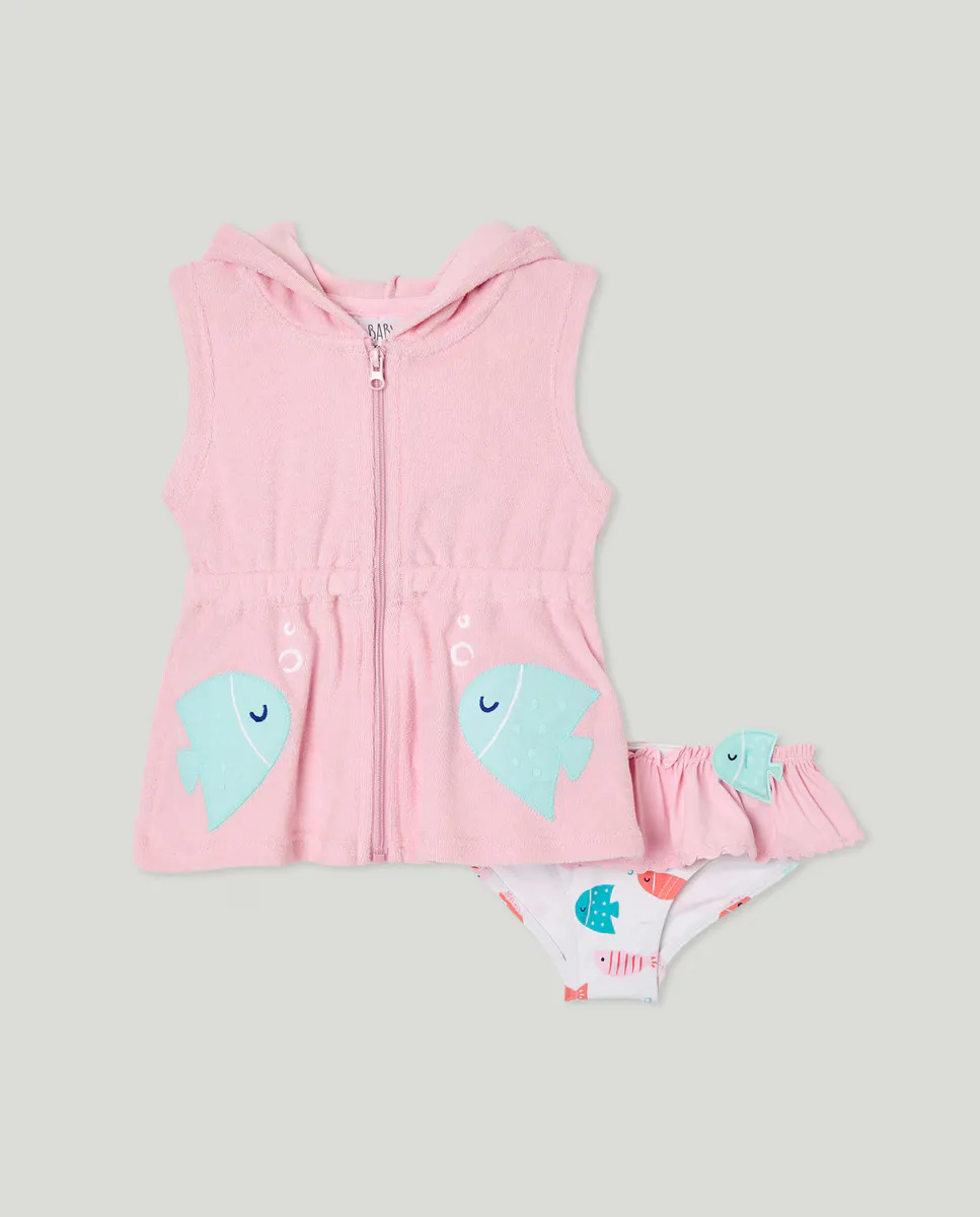

Набор махровых рыбок для малышки Baby El Corte Inglés, белый