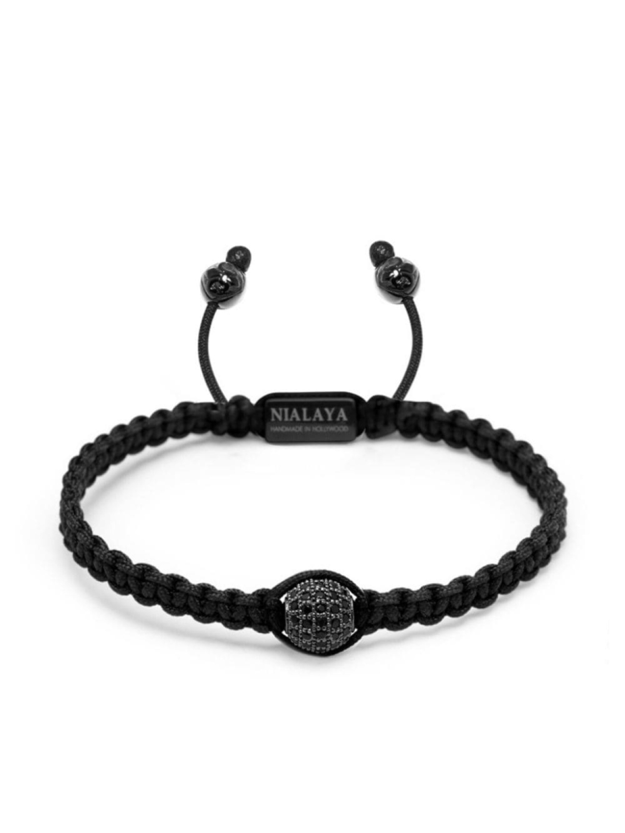 

Браслет с кристаллами Nialaya Jewelry, черный