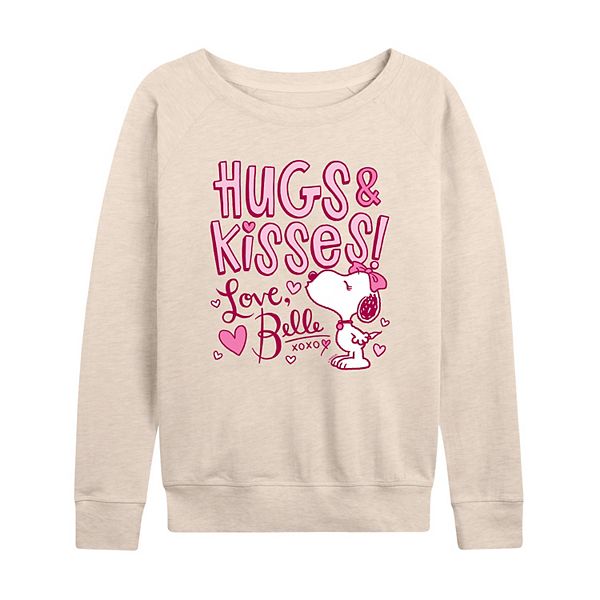 

Женская футболка с длинным рукавом peanuts belle hugs & kisses french terry Licensed Character