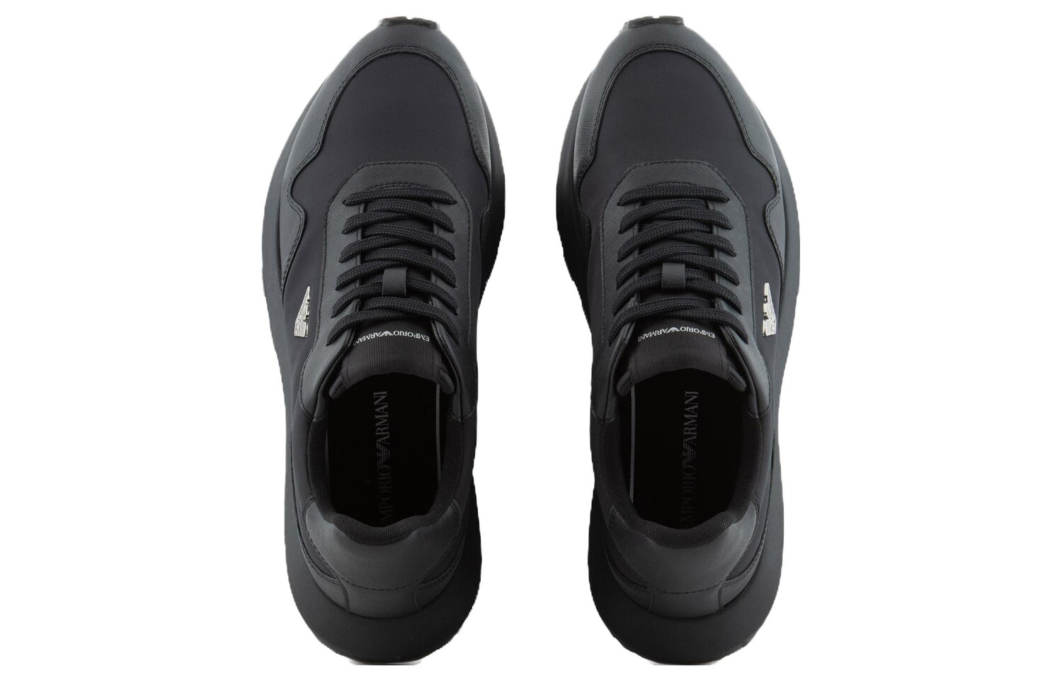 Кроссовки EMPORIO ARMANI Lifestyle Shoes Men Low-top Black, черный — фото 3