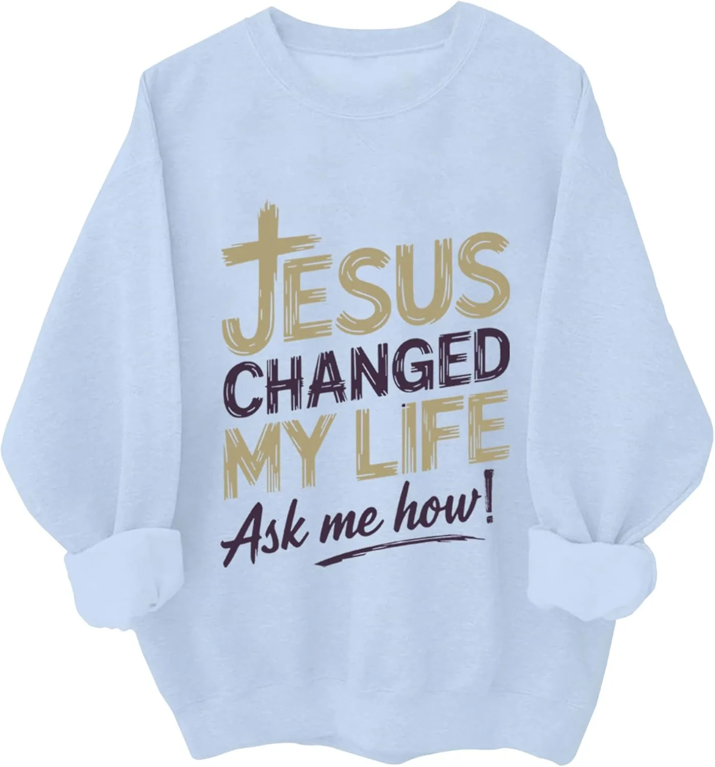 

Толстовка Jesus Changed My Life с длинным рукавом для женщин и мужчин Relliot