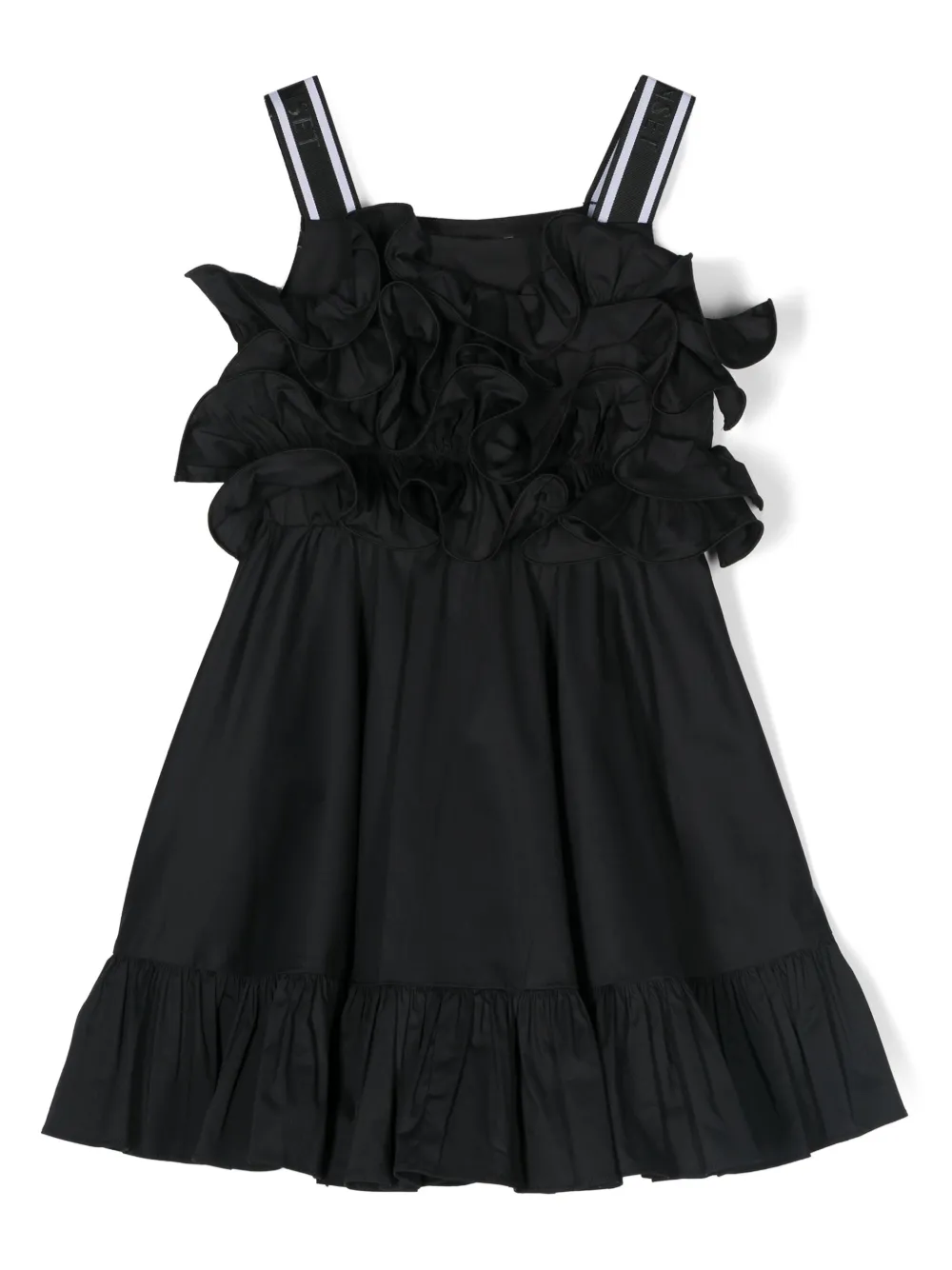 

Платье с оборками TWINSET Kids, черный