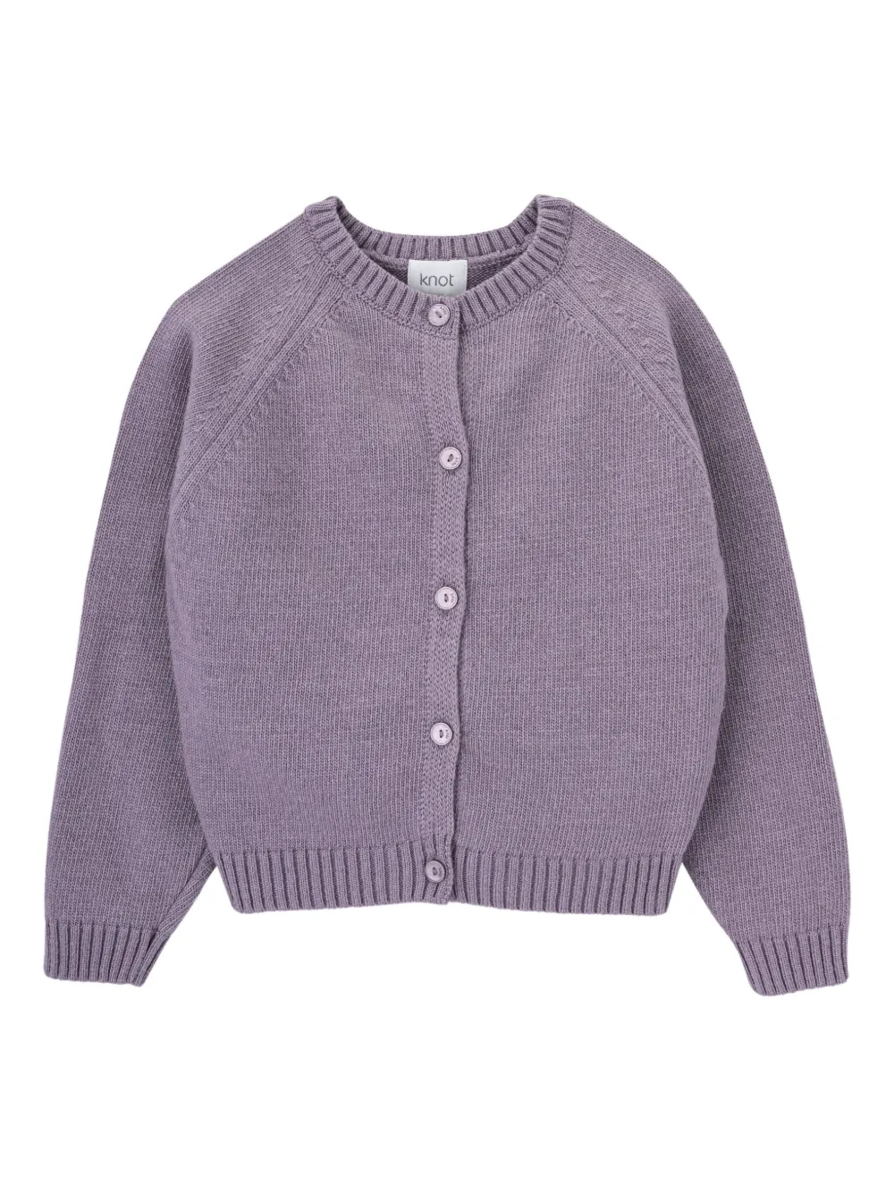 

Кардиган Mae на пуговицах Knot, фиолетовый