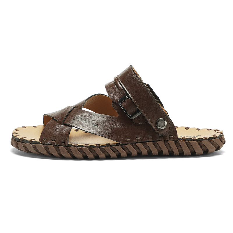 Mulinsen Пляжные сандалии мужские бежево-коричневые, цвет Light Brown — фото 3
