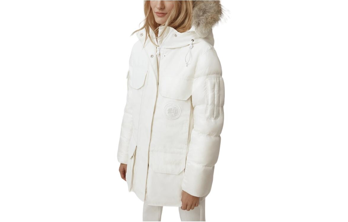 

Женский пуховик Canada Goose, Бежевый/Серый