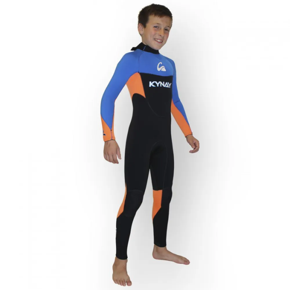 Неопреновый костюм с длинными рукавами и молнией на спине Kynay Surf Ultra Stretch Junior, мультиколор — фото 3