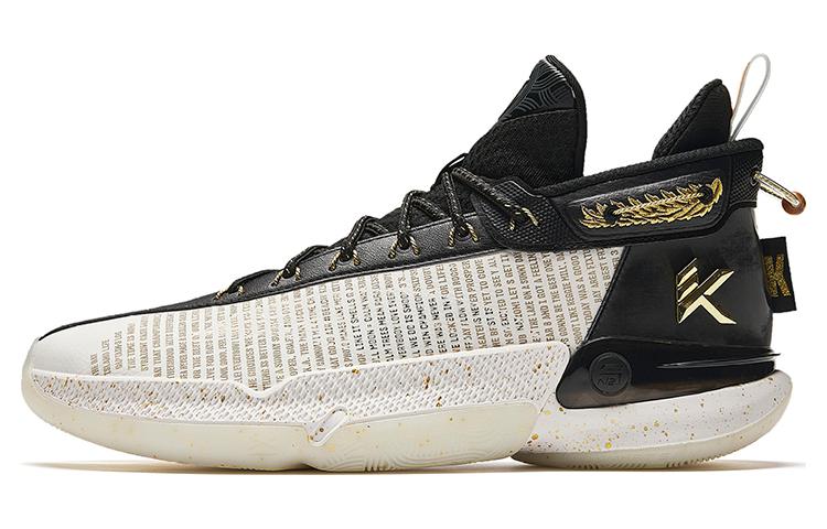 

Кроссовки KT9 'Captain's Log' ANTA, Papyrus White/Black/Metal Gold