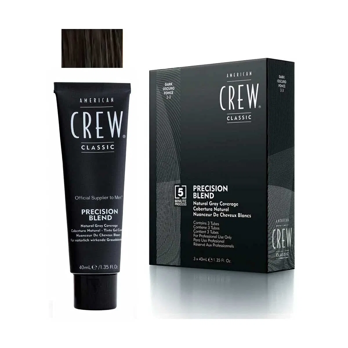 Краска для волос «Precision Blend Natural Gray Coverage» 3x40 мл от AMERICAN CREW American Crew, Grey