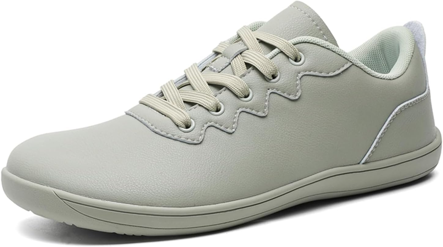 

Мужские широкие кроссовки для ходьбы, минималистичные кроссовки с нулевым перепадом высоты подошвы, повседневные кроссовки, легкие кроссовки на шнуровке, спортивная обувь для ходьбы, бега и походов, устойчивая обувь Dacnakby, зеленый