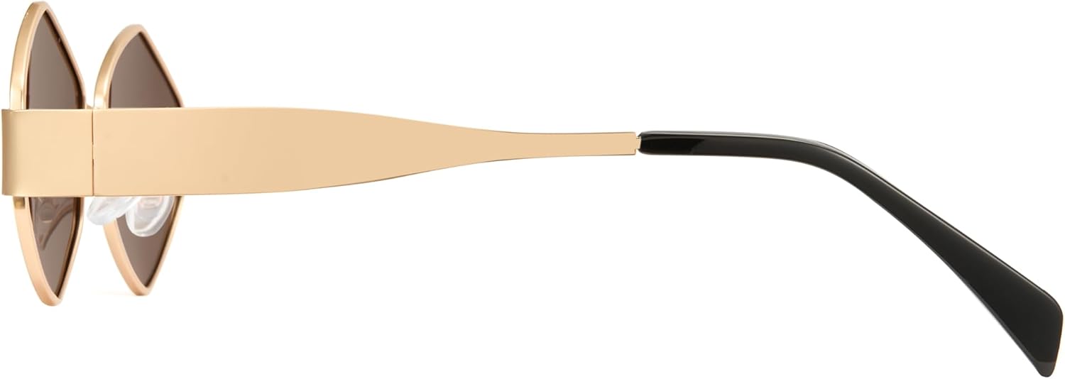 

Солнцезащитные очки Cyxus Trendy с поляризацией для женщин и мужчин, овальная оправа, нержавеющая сталь, защита от УФ-излучения, модный пляжный стиль, P1165, Frame:gold/Lens:tea-p1188