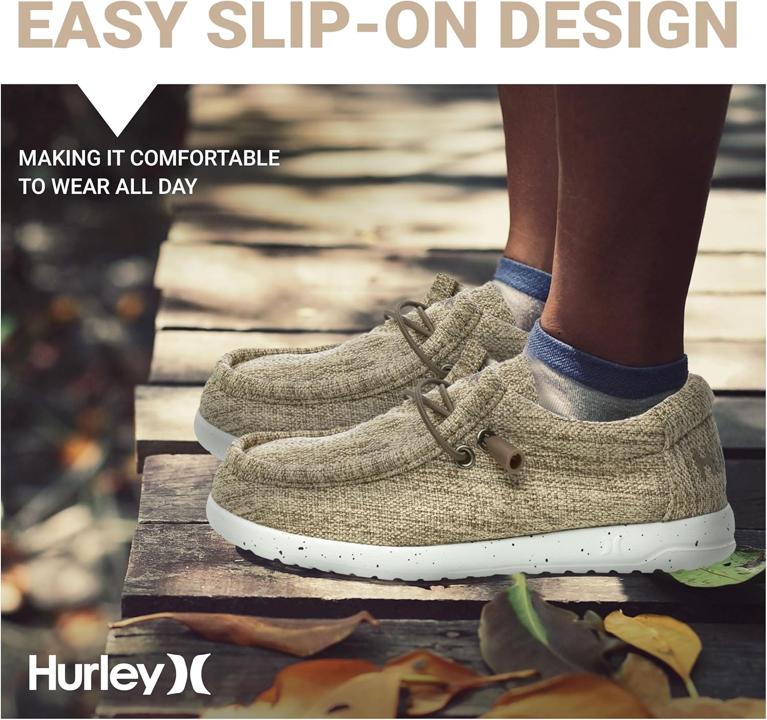 Детские кроссовки Hurley с эластичными шнурками, мультиколор — фото 4