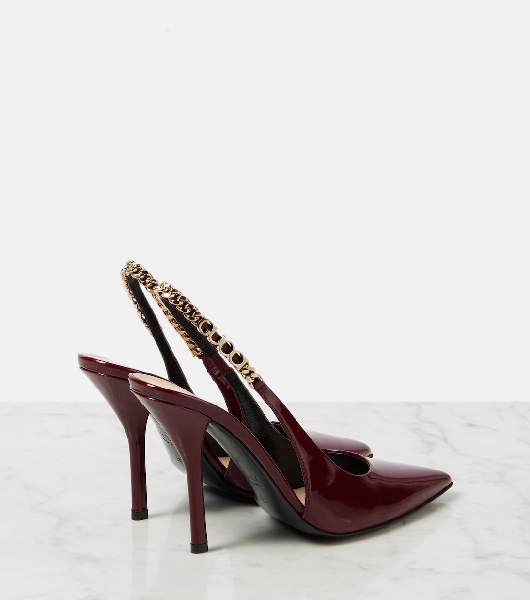 Туфли-лодочки Signoria на ремешке из лаковой кожи Gucci, R.Ancora/R.Ancora — фото 2