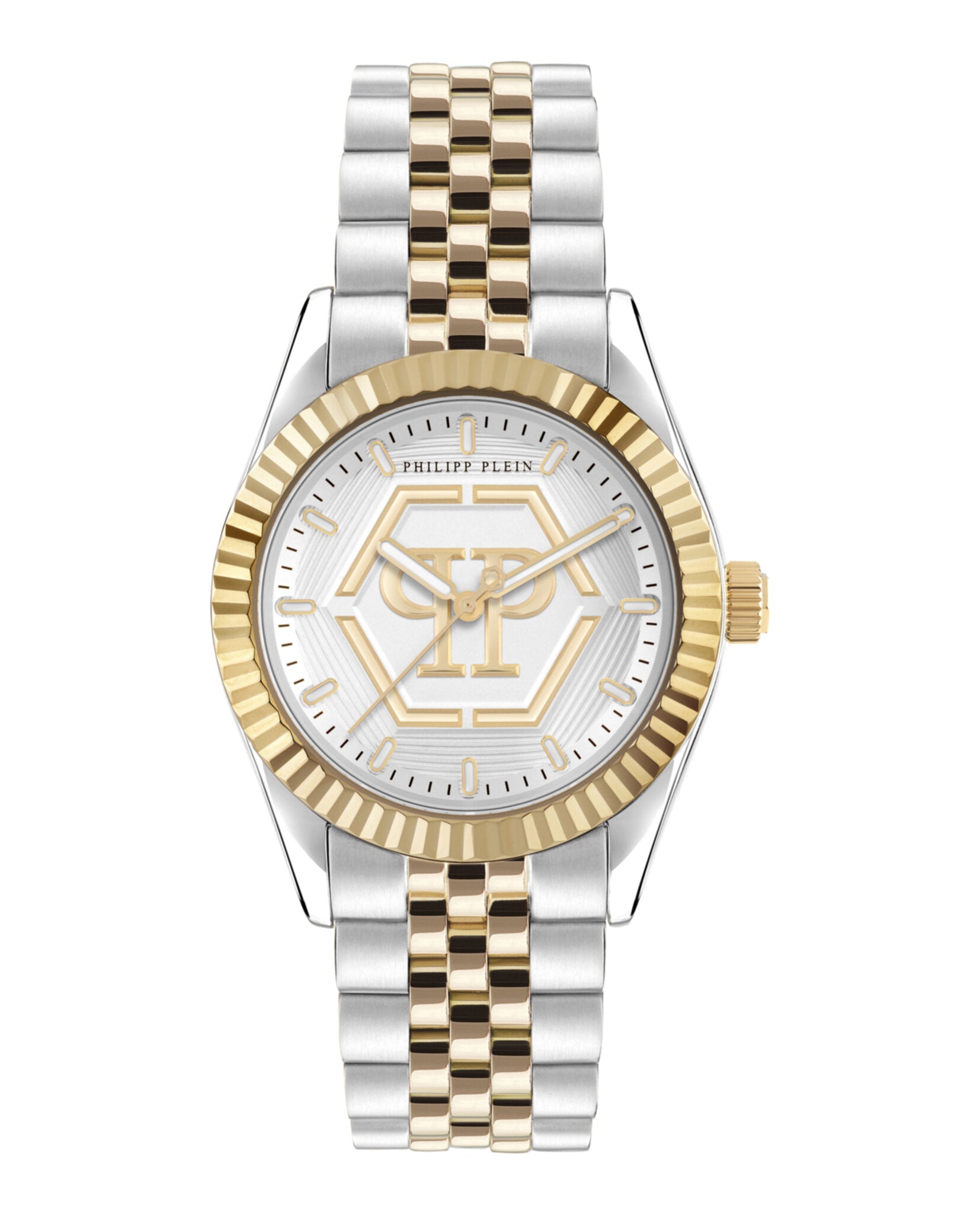 

Часы с превосходным датой PHILIPP PLEIN, цвет two tone/two tone/silver