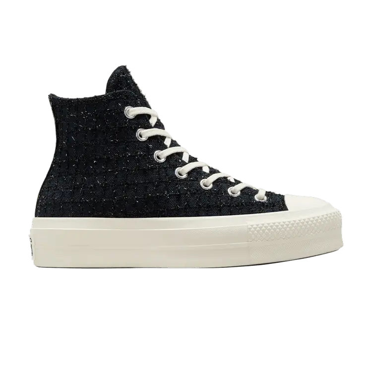 Кроссовки Converse Wmns Chuck Taylor All Star Lift Platform High Tweed Shimmer, черный