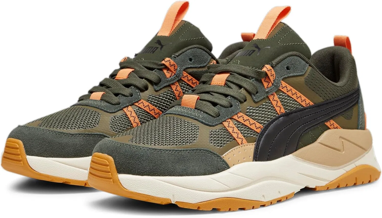 Спортивные кроссовки PUMA X-ray Tour унисекс, Myrtle Puma Black Olive Drab — фото 4