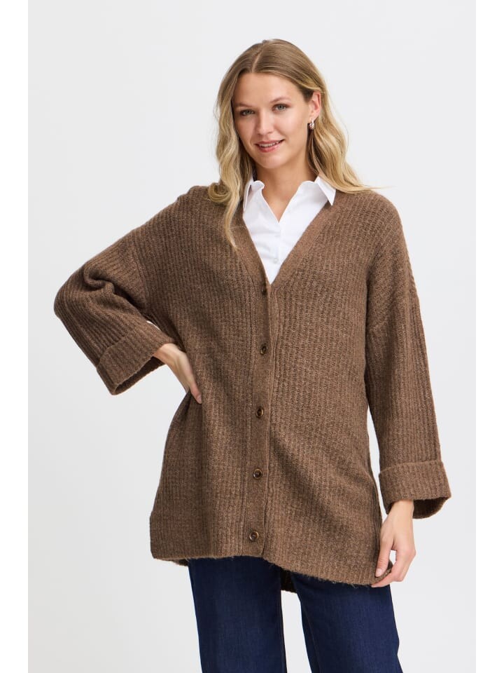 

Кардиган Fransa Strickjacke, коричневый