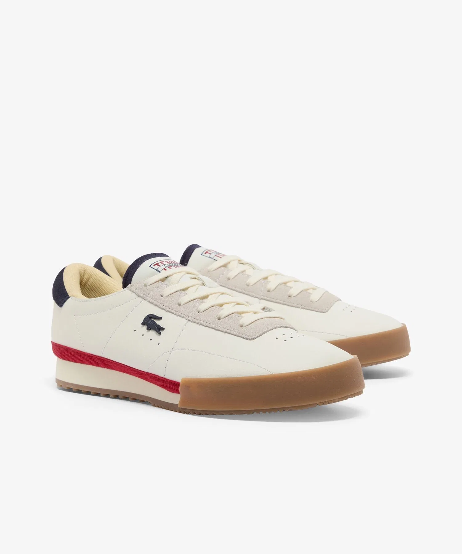 Мужские кроссовки LACOSTE AURA 225 из кожи белые — фото 3