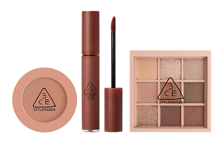 

Премиальный мягкий и полупрозрачный набор макияжа против старения Velour Matte Metallic из трех предметов 3CE