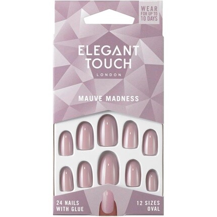 

Ногти Elegant Touch Core Color Mauve Madness Purple, 24 шт.