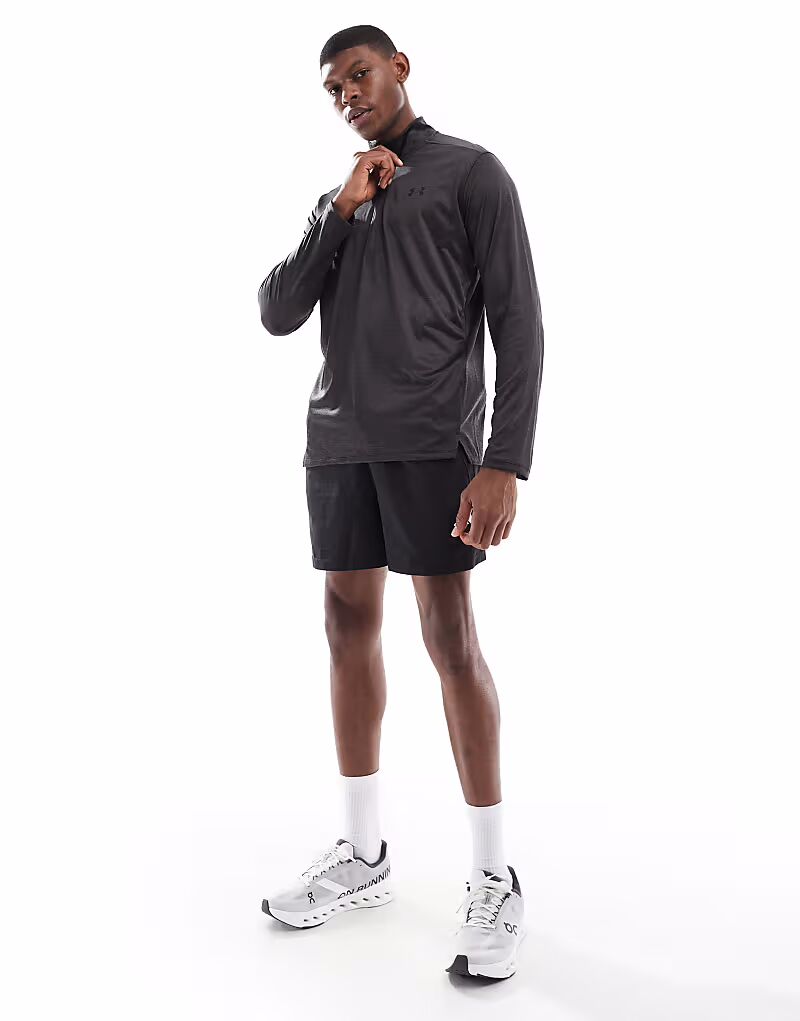 

Футболка Under Armour Tech Vent half zip in black