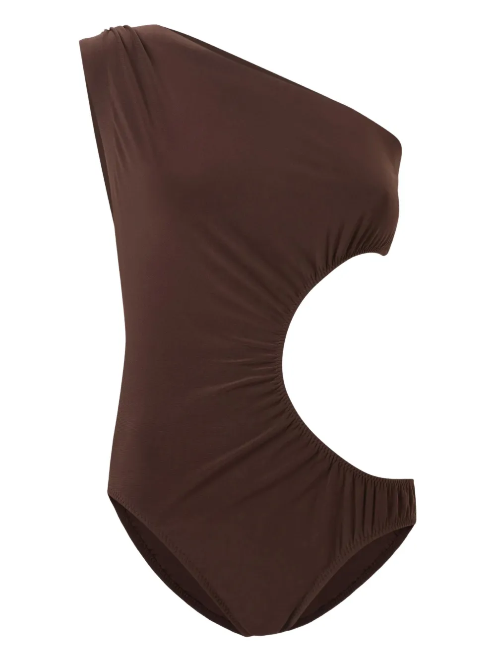 

Купальник Mio Sunburst на одно плечо Norma Kamali, коричневый