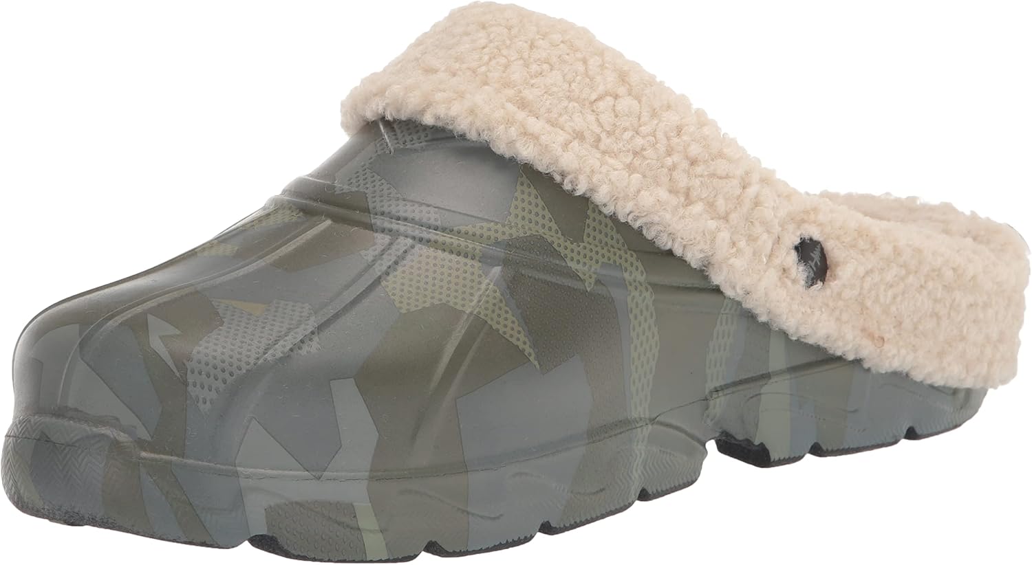 

Мужские шлепанцы BASS OUTDOOR с подкладкой из шерпы, черный/зеленый