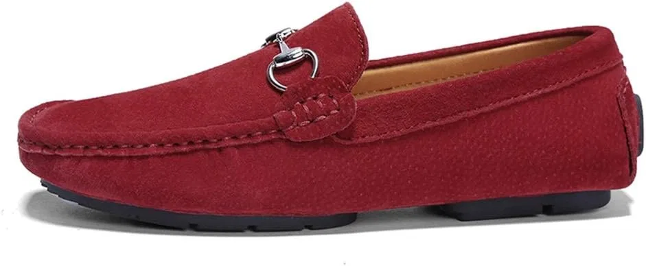 Мокасины Classic Comfortable Lightweight Moccasin Driving Shoes, винный TEDALIHAO — фото 2