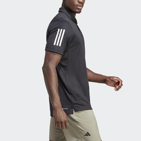 Футболка поло Adidas 3 полоски — фото 4