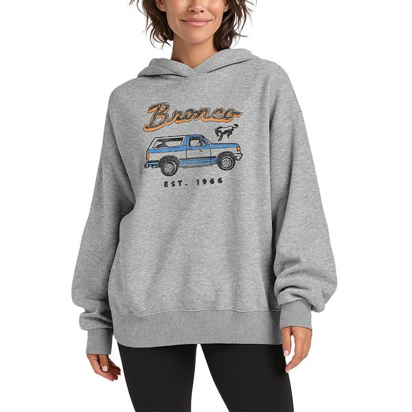 

Женский оверсайз худи с капюшоном из флиса ford retro bronco est 1966 Licensed Character, Athletic Heather