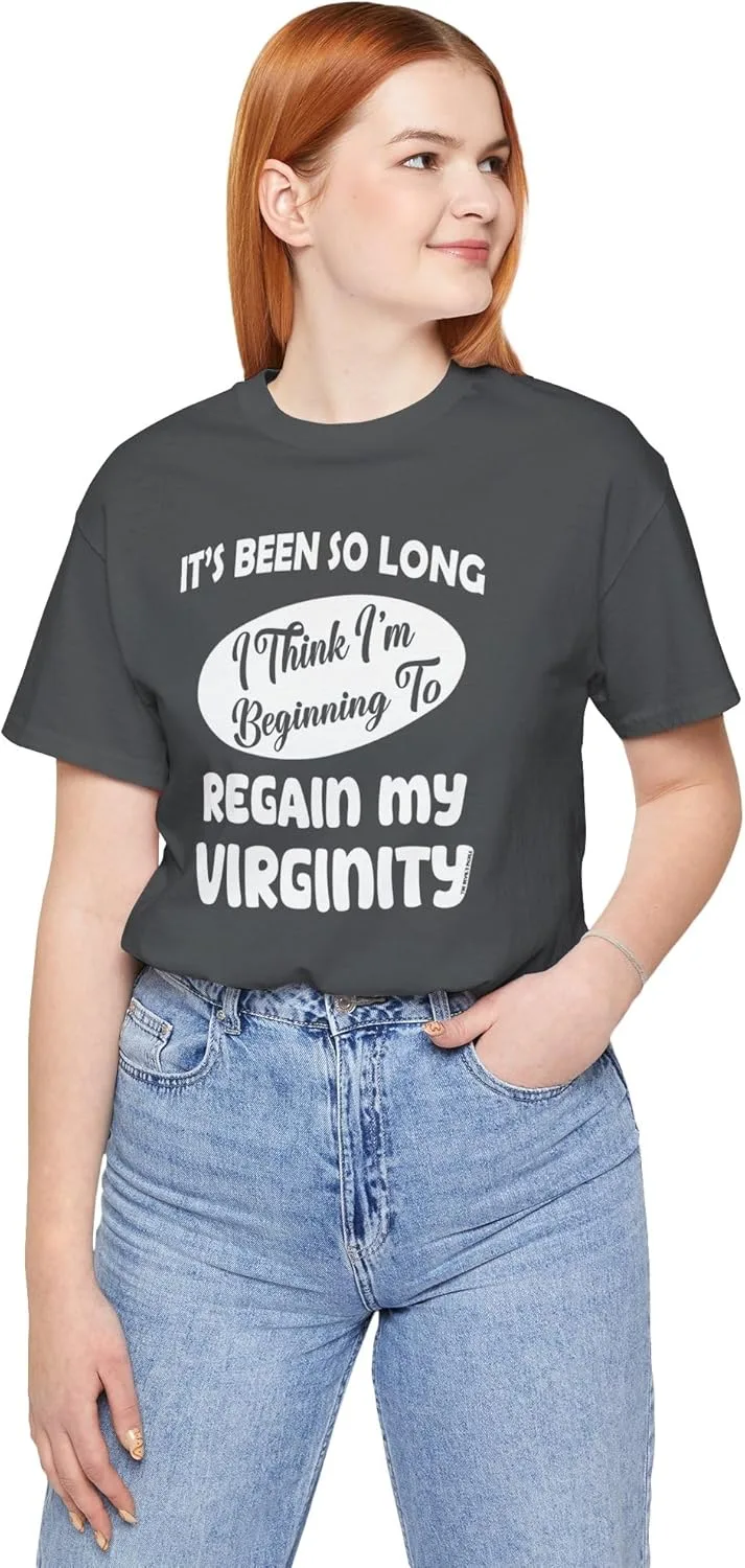 Футболка It's Been So Long I Think I'm Beginning to Regain My Virginity GENERIC, Asphalt — фото 3