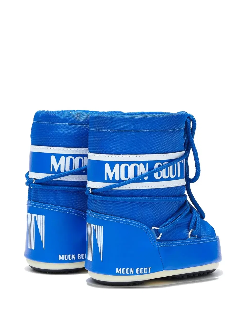 Лакированные ботинки с изображением эмблемы Icon Moon Boot Kids, синий — фото 2
