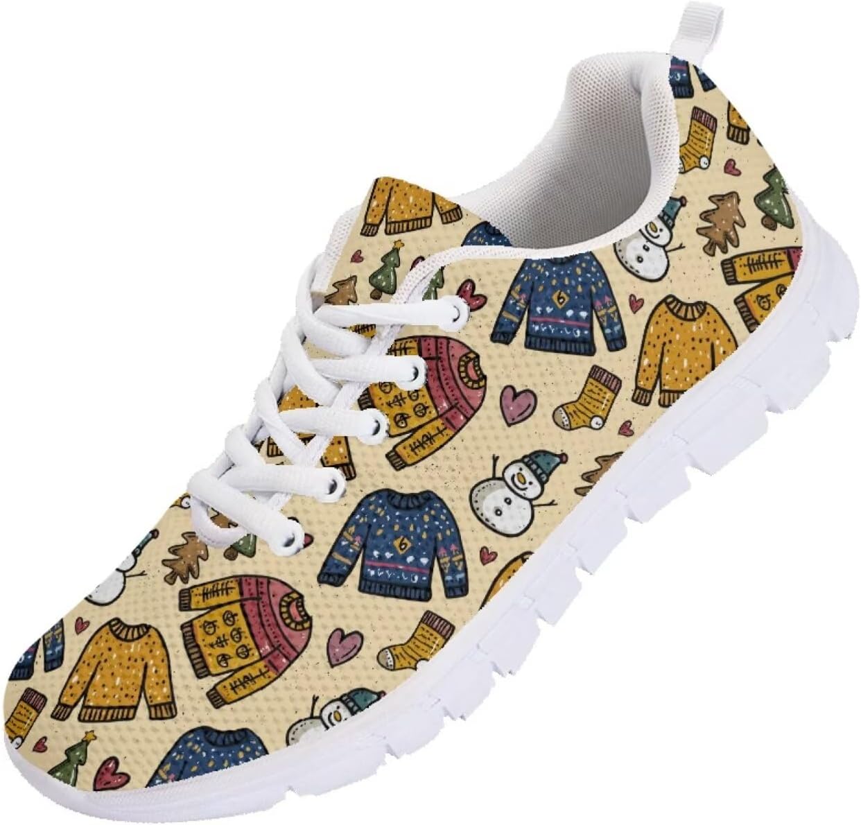 

Мужские кроссовки Funnydude Funny Print для бега, легкие и удобные, осенние кроссовки для тренировок, Snowman