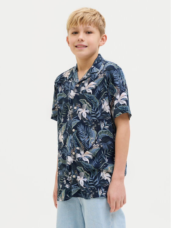 

Свободная рубашка Jeff Tropical 12269119 Jack&Jones, синий