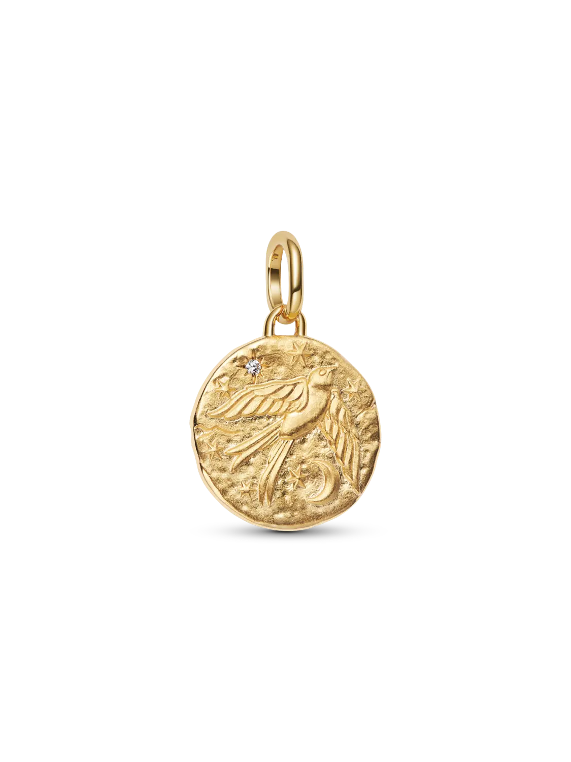 

Подвеска-медальон Ласточка Pandora, 14-каратное золотое покрытие