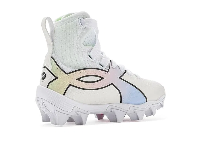 Футбольные бутсы Highlight RM Jr Under Armour Kids, White/White/Metallic Silver — фото 4