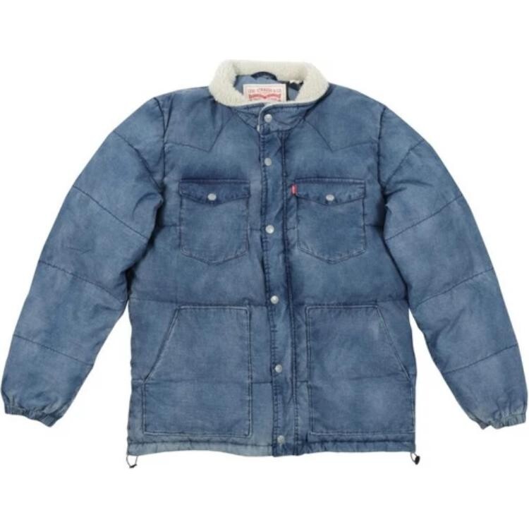 

Пуховик мужской джинсовый Levis, цвет Denim