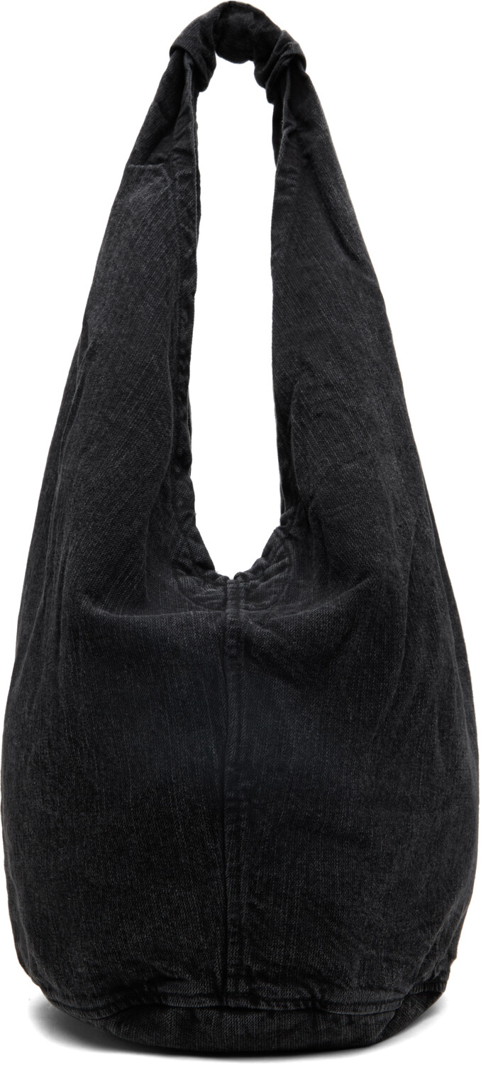 

Черная сумка-тоут для капель OUR LEGACY, Real black chain twill