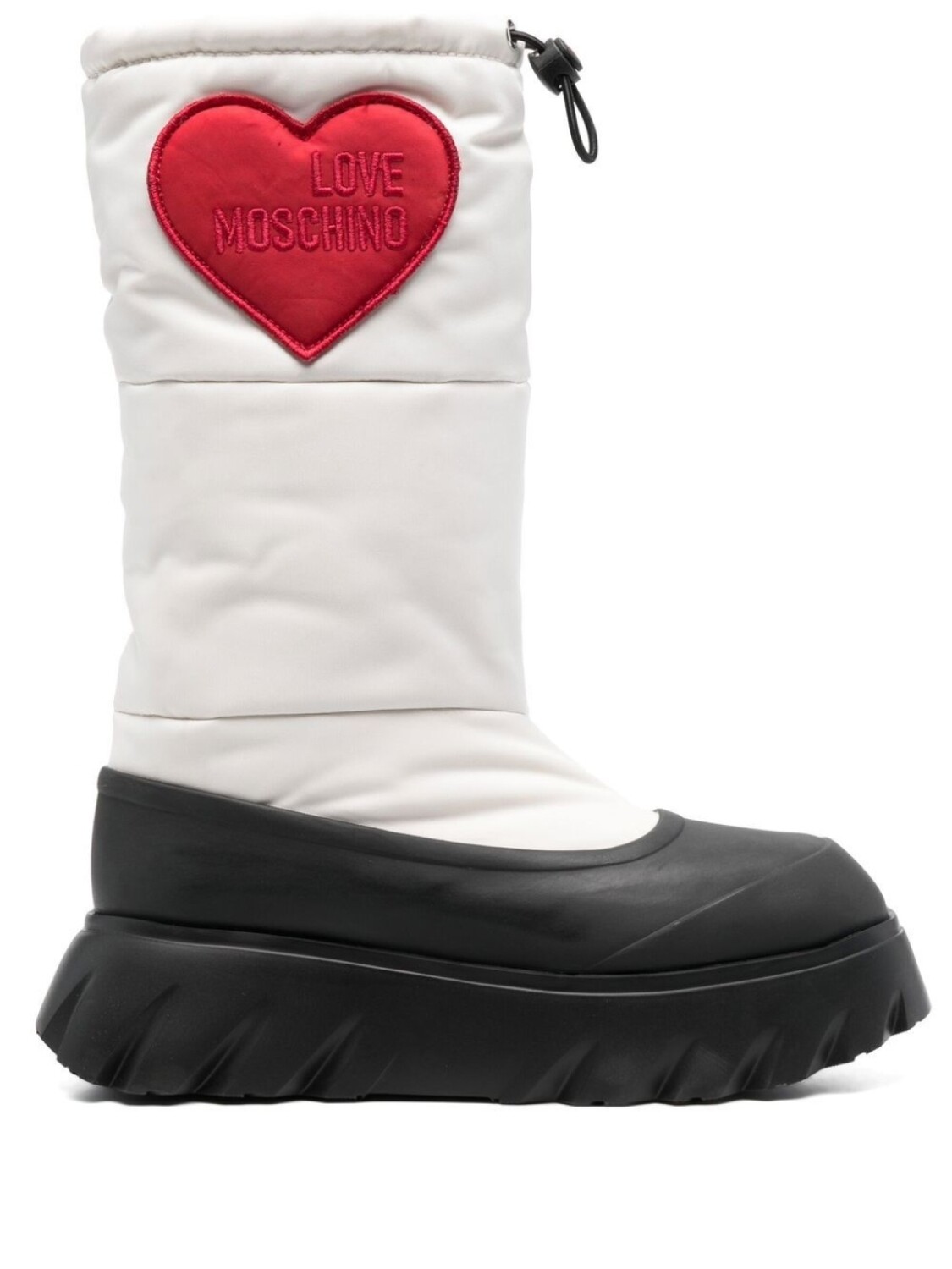 

Love Moschino сапоги с нашивкой, белый