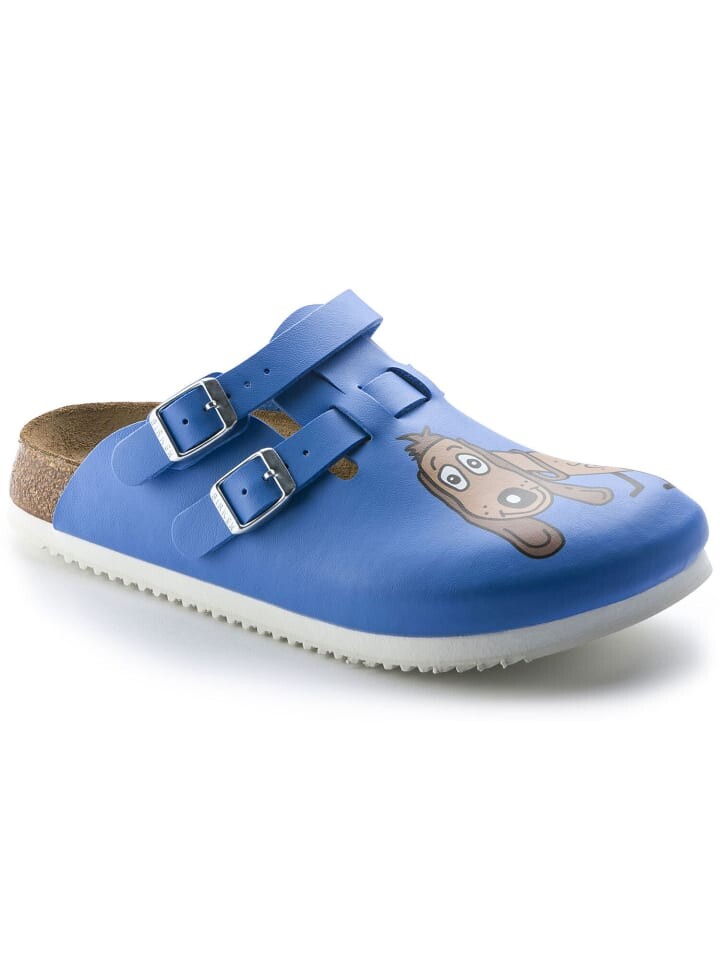 

Сабо Birkenstock, цвет dog blue background