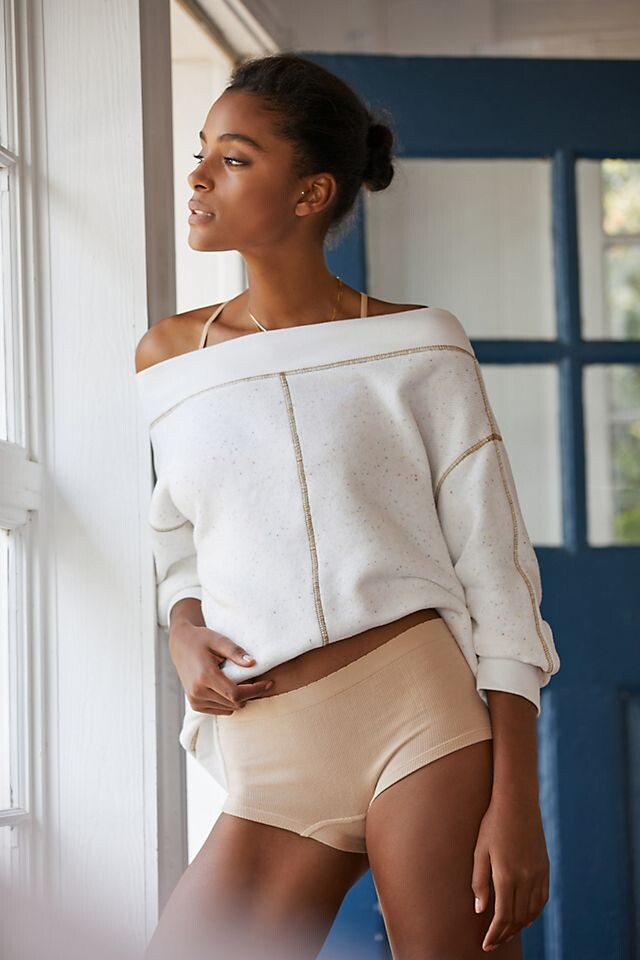

Бесшовные хипстерские трусы Myles Anthropologie, светлый песок