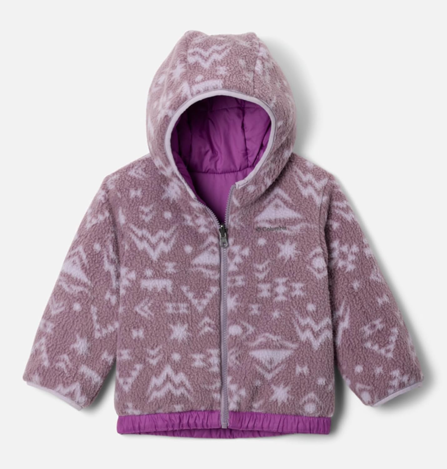 Columbia Unisex Baby Double Trouble III куртка, Razzle/Shale Purple Peaked Tonal — фото 3