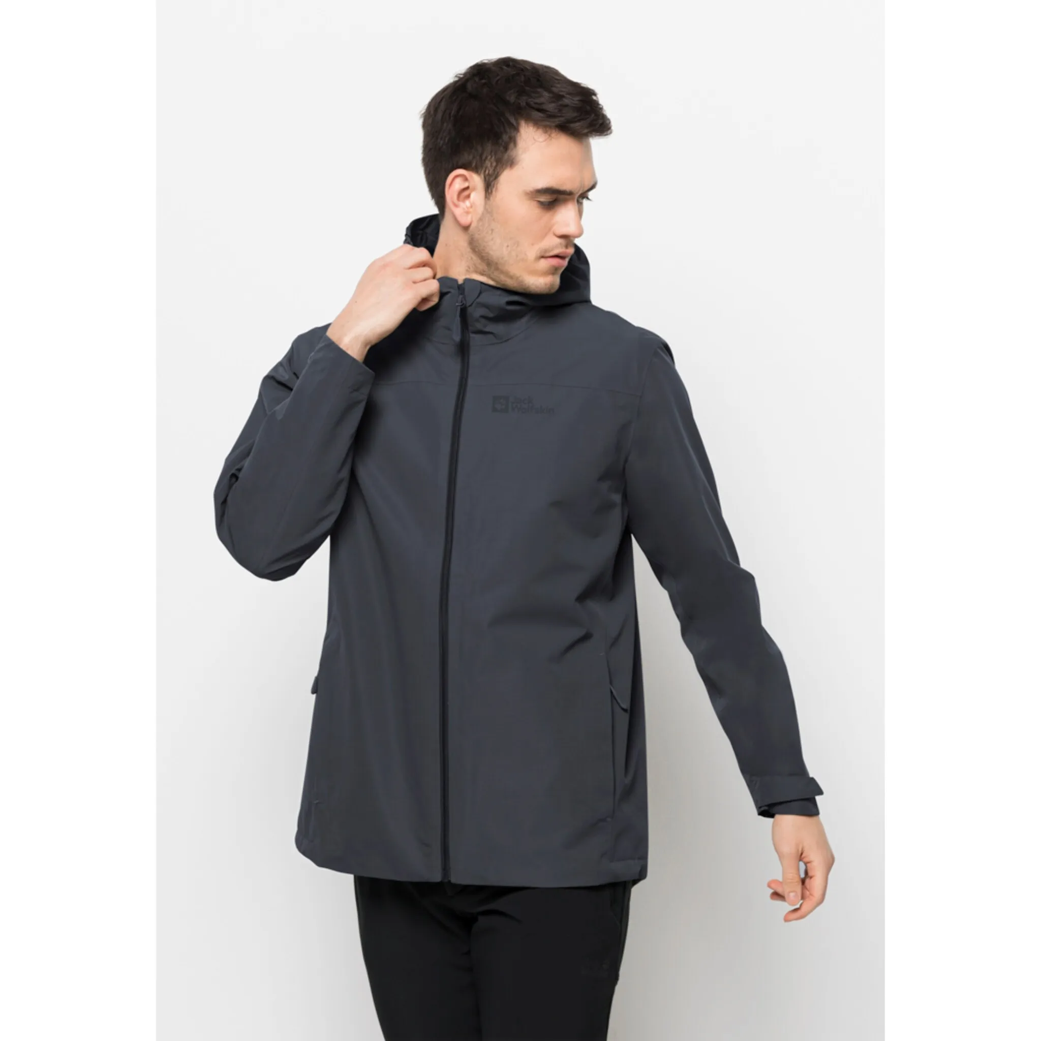 

Куртка Jack Wolfskin для активного отдыха "BESLER 2L JKT M", с капюшоном, цвет Ebony, Черный, Куртка Jack Wolfskin для активного отдыха "BESLER 2L JKT M", с капюшоном, цвет Ebony
