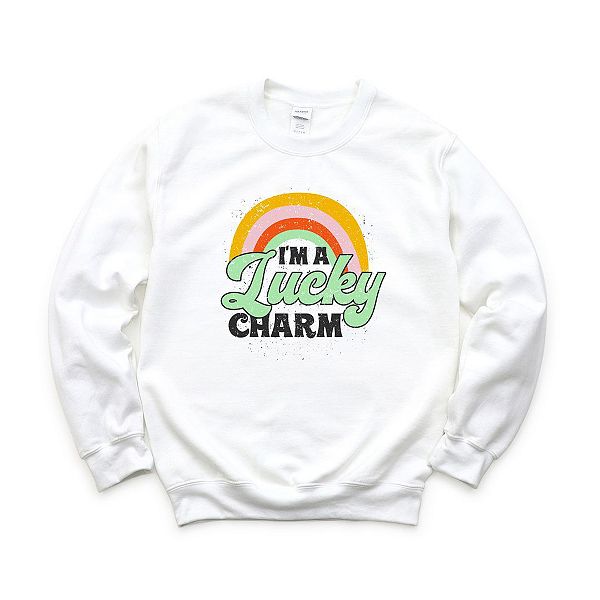 

Свитшот I'M a lucky charm Simply Sage Market, White